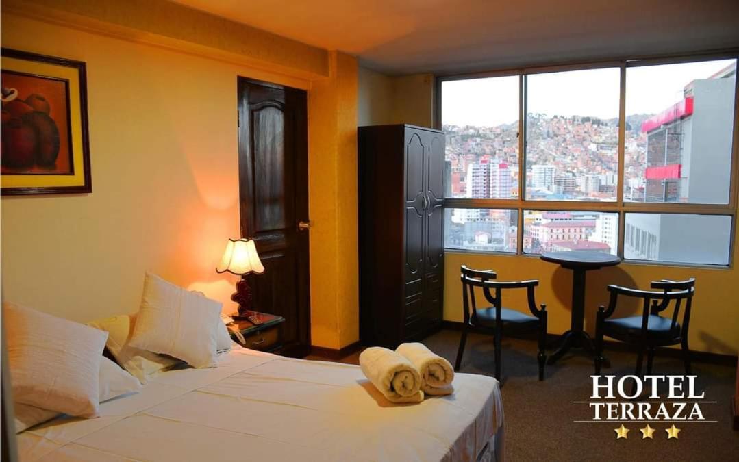 Terraza Hotel Ла Пас Екстериор снимка